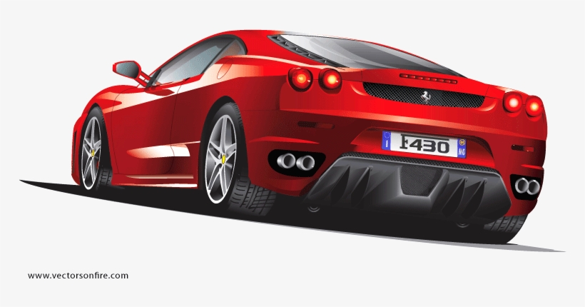 Ferrari Vector Png Clipart Freeuse Download - Ferrari Vector, transparent png