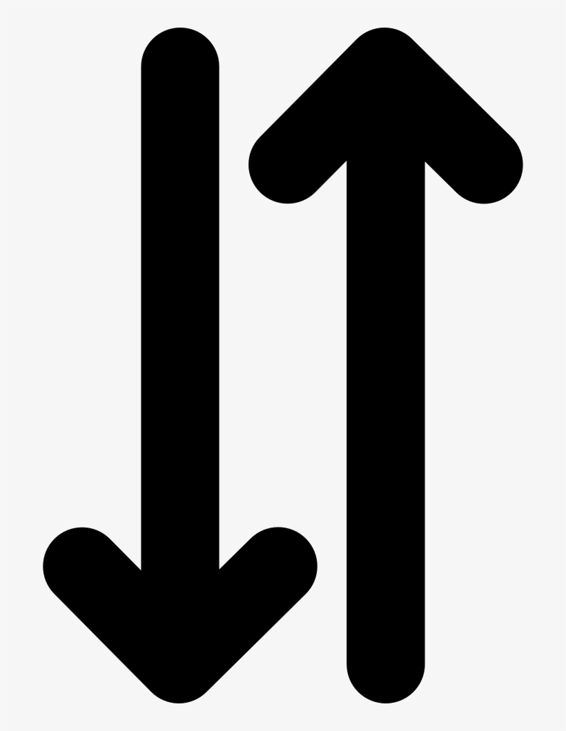 Up And Down Arrow Png - One To Two Arrows Png, transparent png