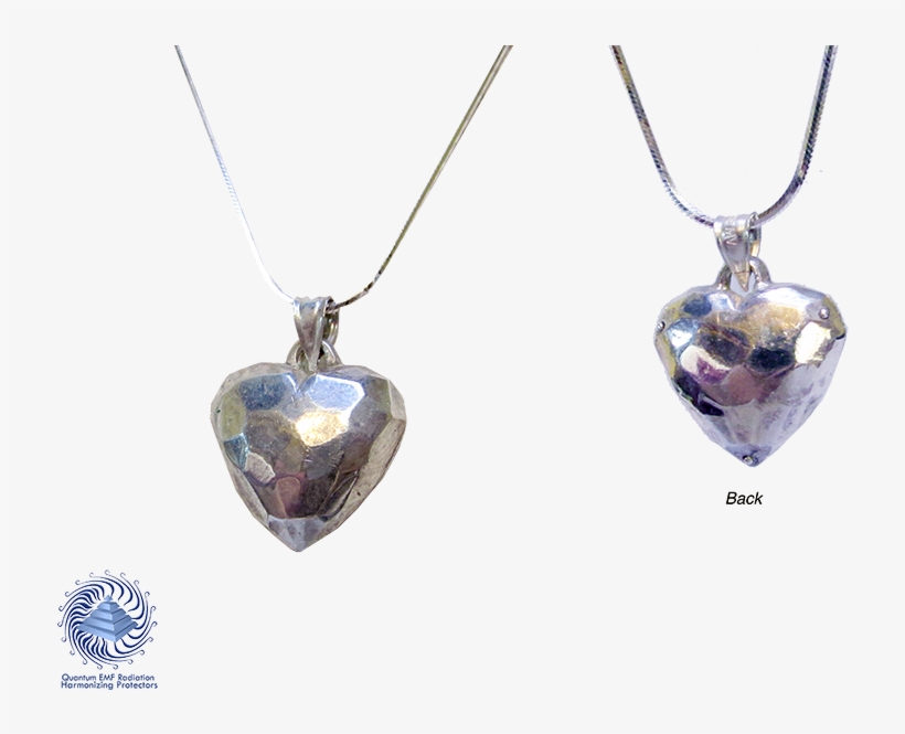 Faceted Live Heart Pendent 925 Ag Silver 20 X 25 Mm - Silver, transparent png