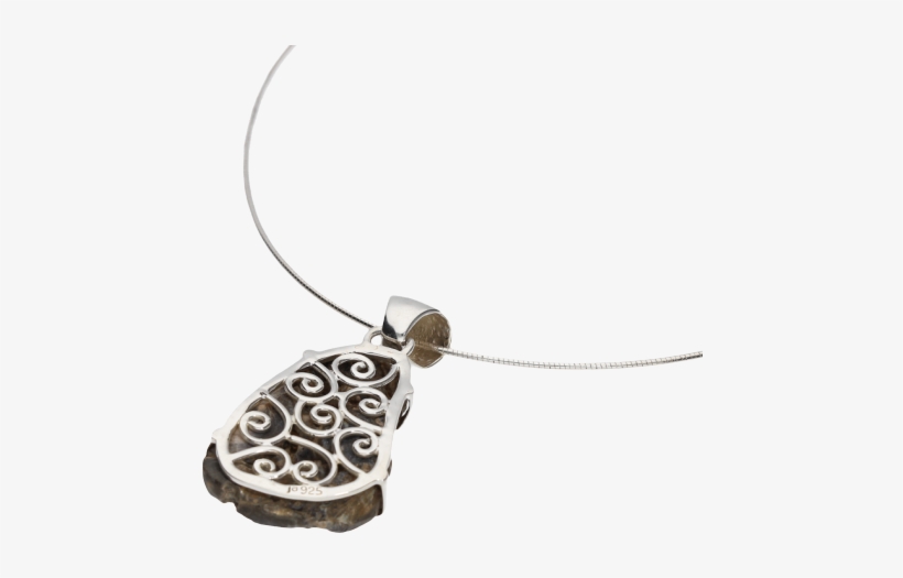 Desert Druzy Sterling Silver Necklace - Locket, transparent png