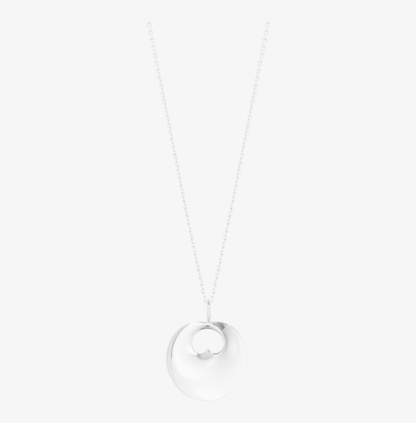 Georg Jensen Small Hidden Heart Sterling Silver Necklace - Locket, transparent png