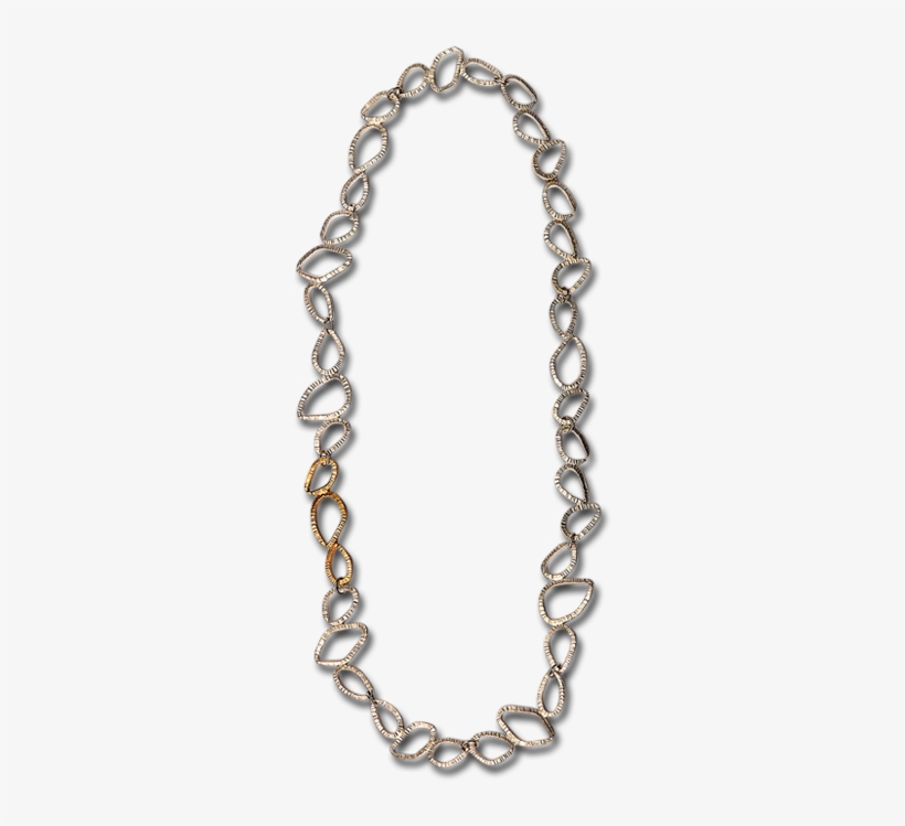 Erin 1-gold, Silver Necklace - Chain, transparent png