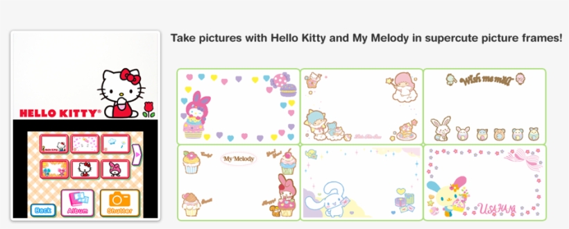 Take Pictures With Hello Kitty And My Melody In Supercute - Hello Kitty, transparent png
