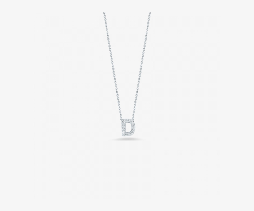 Tiny Initial "d" Necklace - Necklace, transparent png