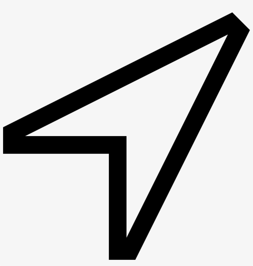 Png File Svg - Navigation Arrow, transparent png