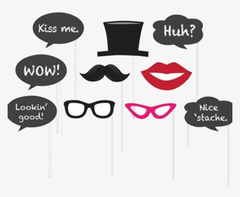 Chalkboard Photo Props X - Booth Props, transparent png