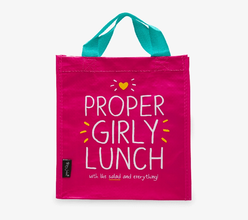 Happy Jackson 'proper Girly Lunch' Handy Tote, transparent png
