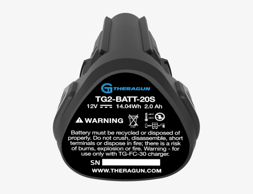 Theragun Lithiumtech Battery For G2pro, transparent png