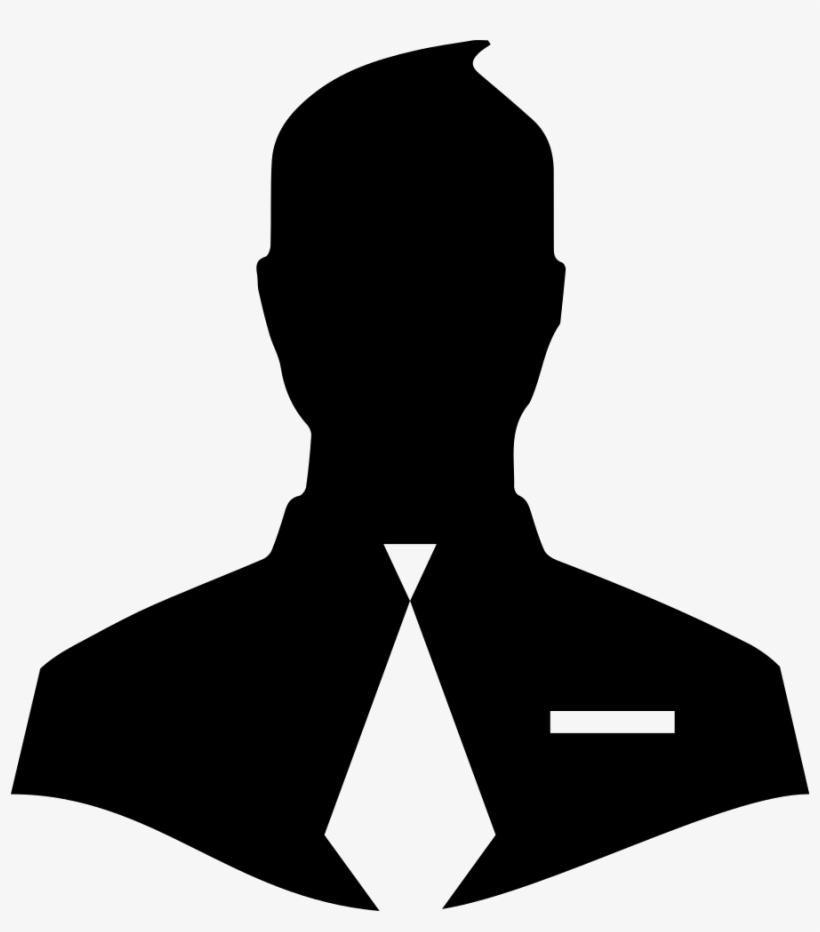Png File Svg - Silueta De Hombre Con Corbata, transparent png