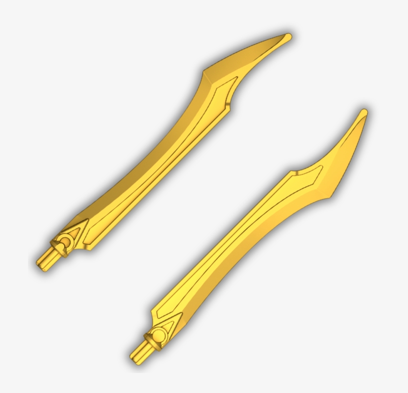 Golden Swords - Bionicle Swords, transparent png