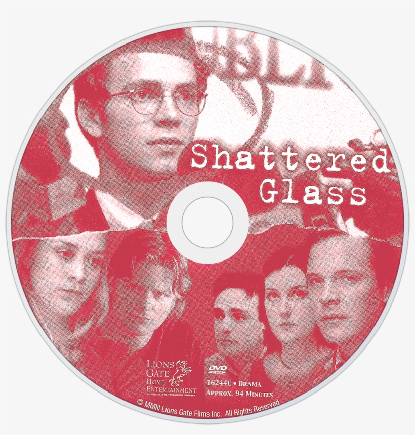 Shattered Glass Dvd Disc Image - Shattered Glass (region 1 Import Dvd), transparent png