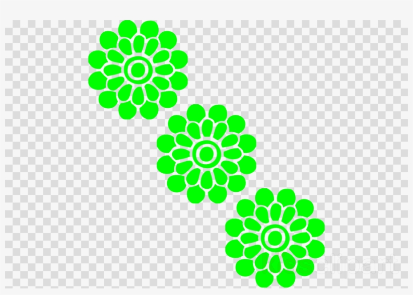 Flores Vector Azul Png Clipart Clip Art - Modern Flower Clip Art, transparent png