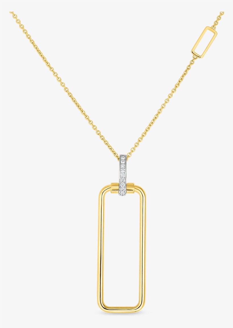 18k Rectangular Pendant W - Pendant, transparent png