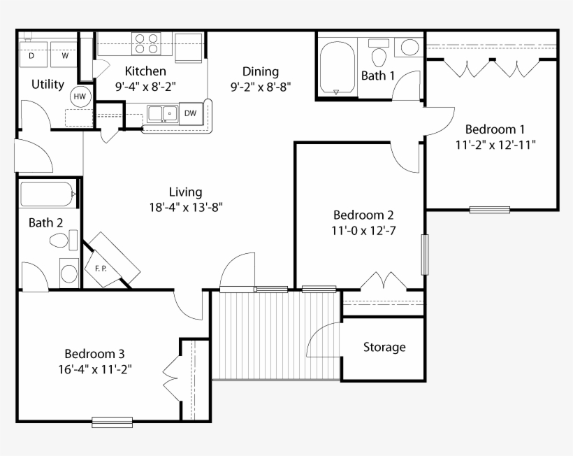 Click Here To See Full Dimensions - Standard Kitchen Room Dimensions, transparent png
