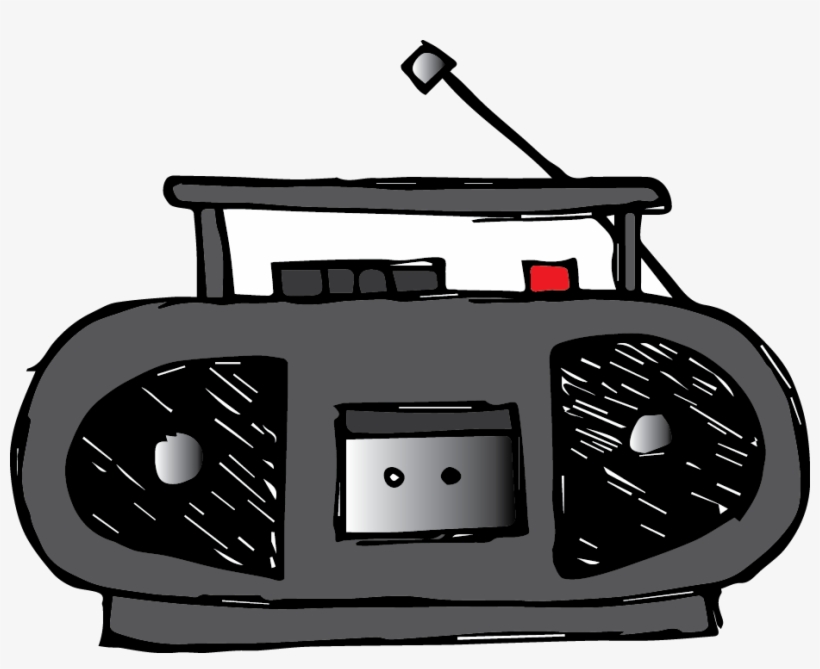 Transparent Library Boombox Clipart Music Playlist - Music, transparent png