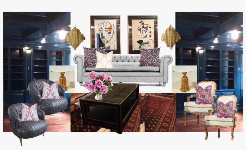 Etsy Westendaccents' Quadrille Macao Ii On White Chairs - Cfc Bertha Chair, transparent png