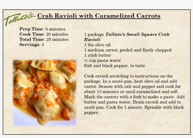 Recipes - Talluto's, transparent png