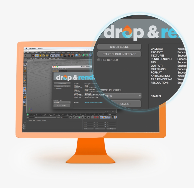 Cloud Rendering Inside Cinema 4d - Rendering, transparent png