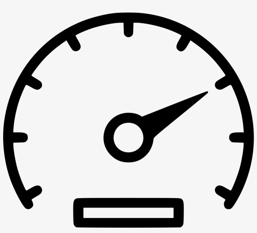 Png File - Black And White Speedometer, transparent png