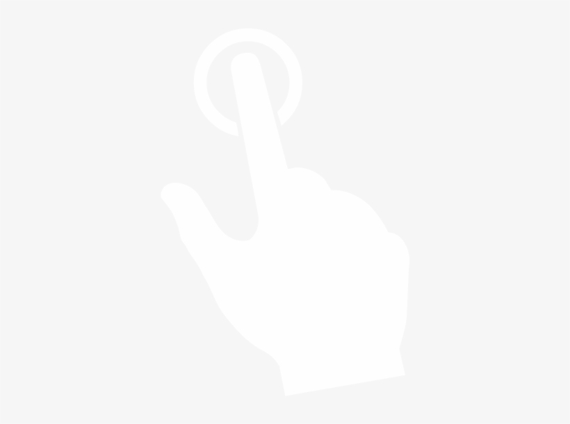 Abbey's Story - Tap Gesture White Png, transparent png