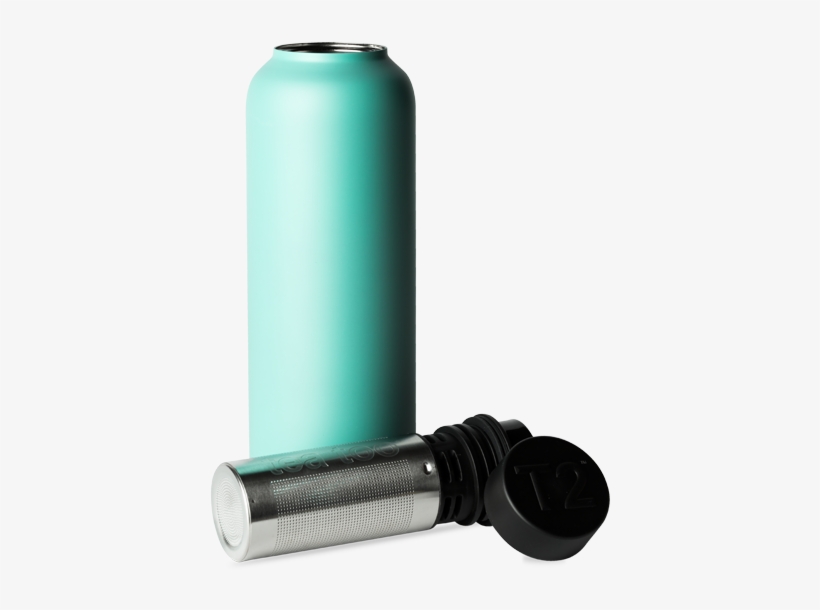 T2 Stainless Steel Flask Aqua - T2 Stainless Steel Flask Black 35ea, transparent png