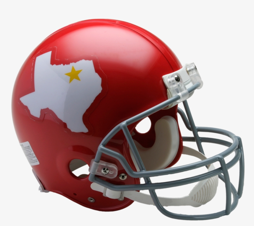 Dallas Texans Vsr4 Authentic Throwback Helmet - Football Helmet, transparent png
