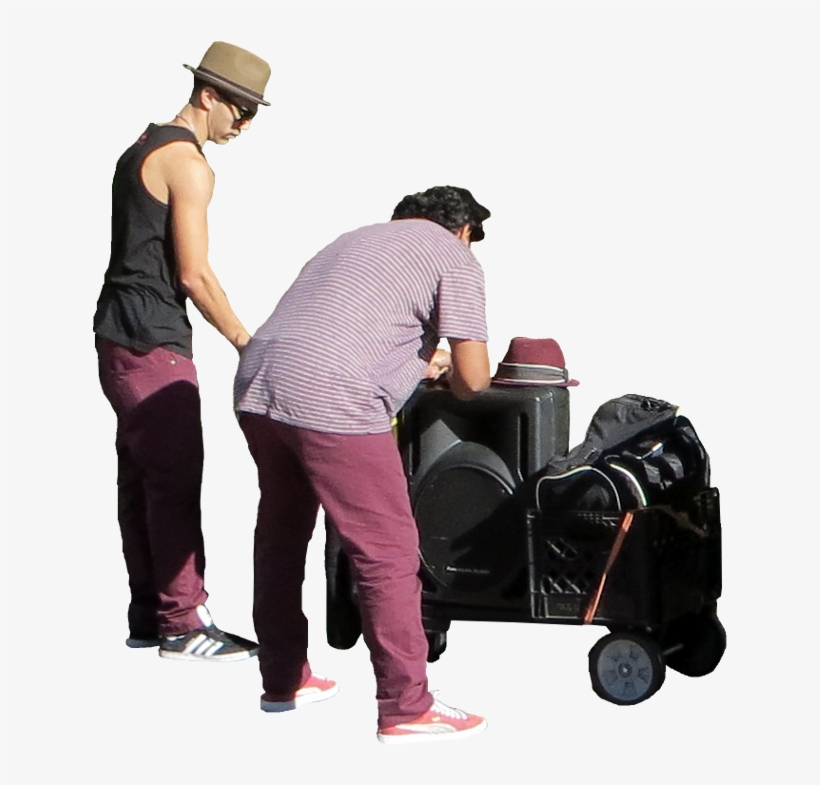 Street Performers Cut Out, transparent png
