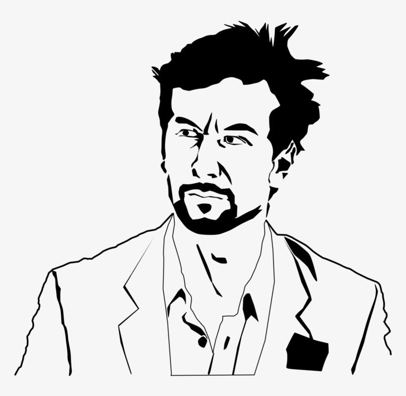 Computer Icons Black And White Facial Hair Thumbnail - รูป หน้า คน กราฟฟิก, transparent png