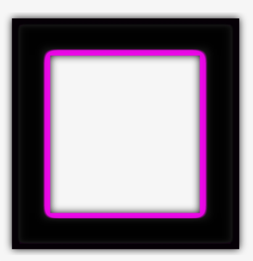 Moldura Quadrada Pink Preto - Picture Frame, transparent png