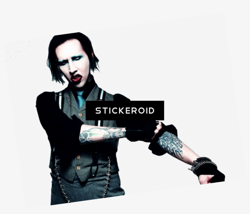 Marilyn Manson - Marilyn Manson Music Band Group Art 24x18 Poster Decor, transparent png