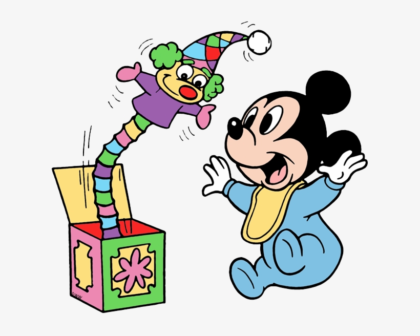 Baby Mickey's Wind-up Clown - Mickey Mouse, transparent png