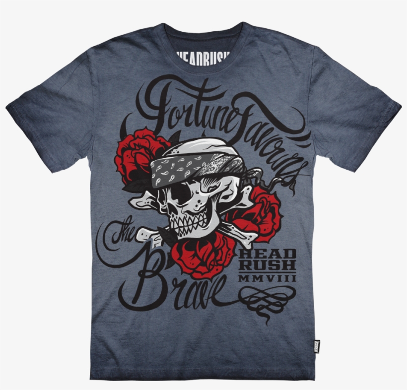 Skull And Roses V2 - Active Shirt, transparent png