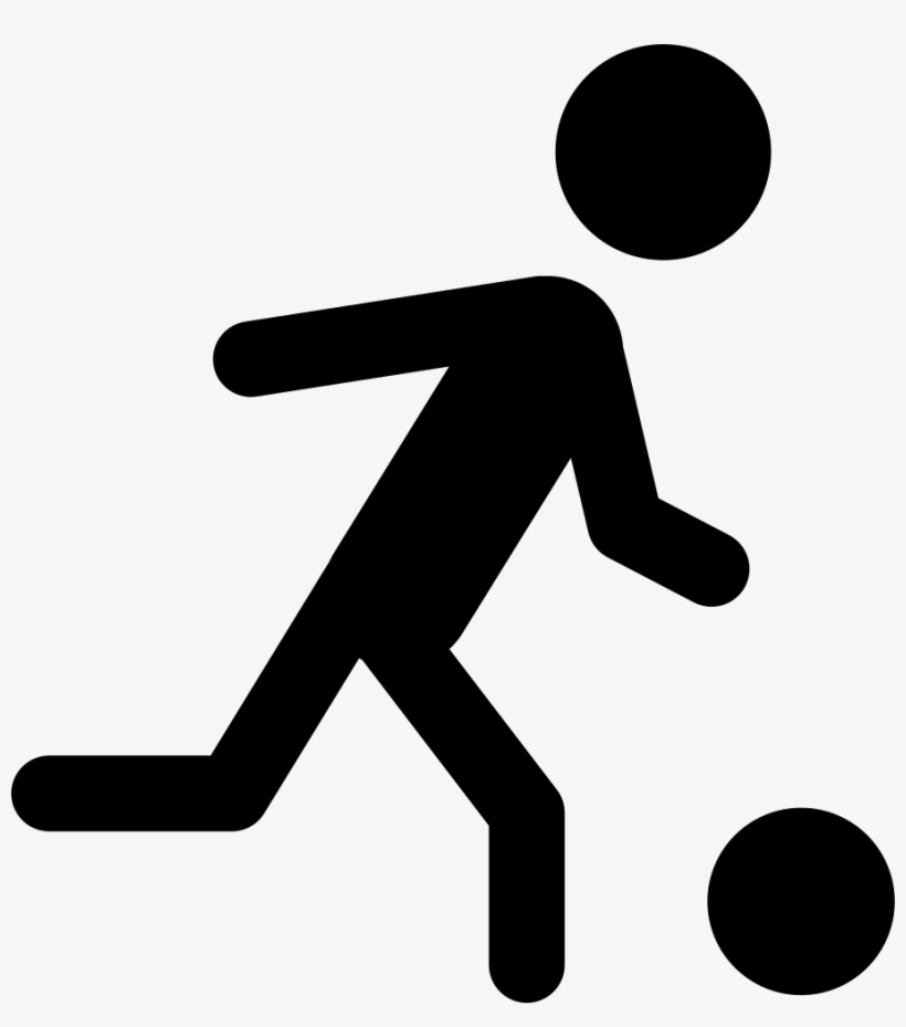 Soccer Player Running Behind The Ball Comments - Football, transparent png
