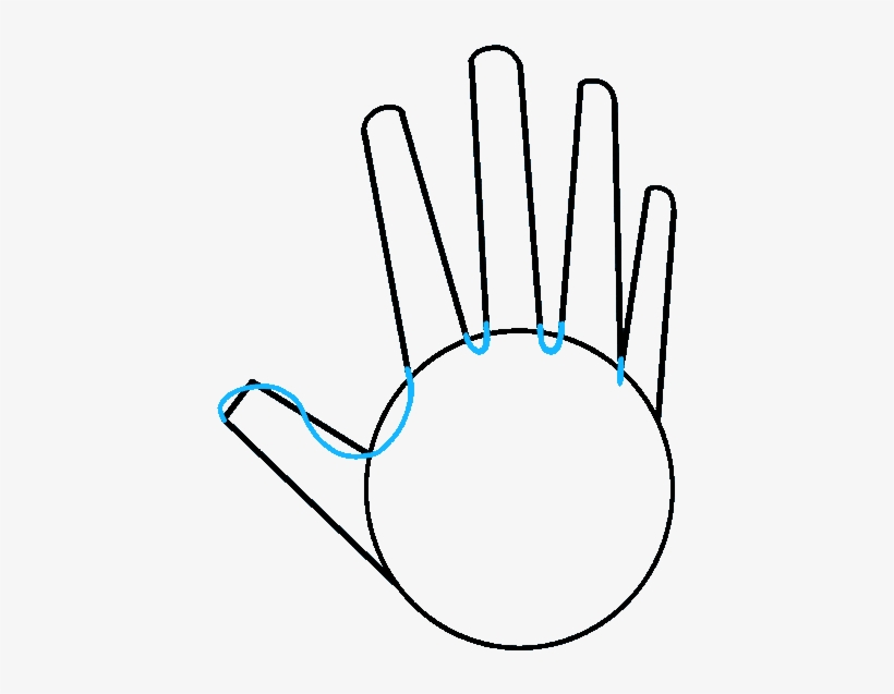 How To Draw Hand - Draw A Hand, transparent png