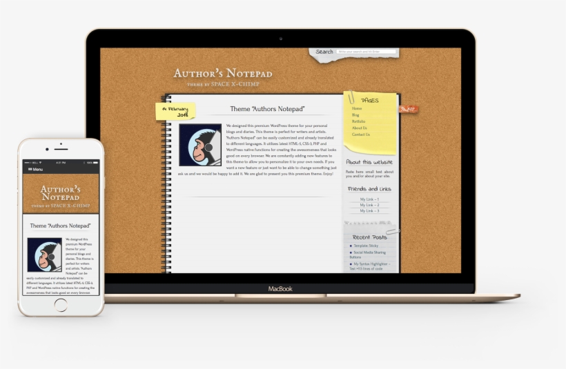 Authors Notepad - Notepad++, transparent png