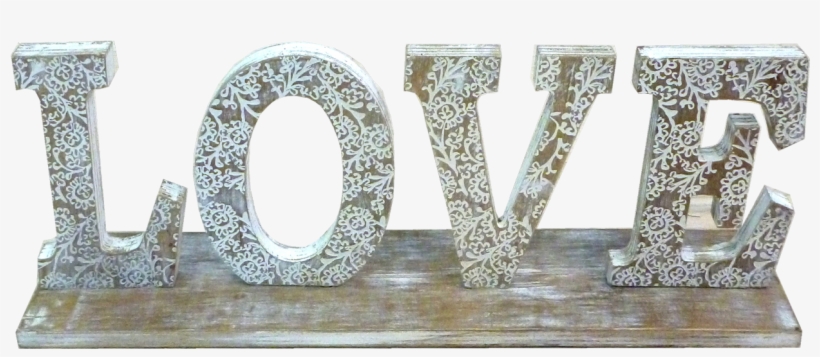 Rustic Wooden Love Sign - Love, transparent png