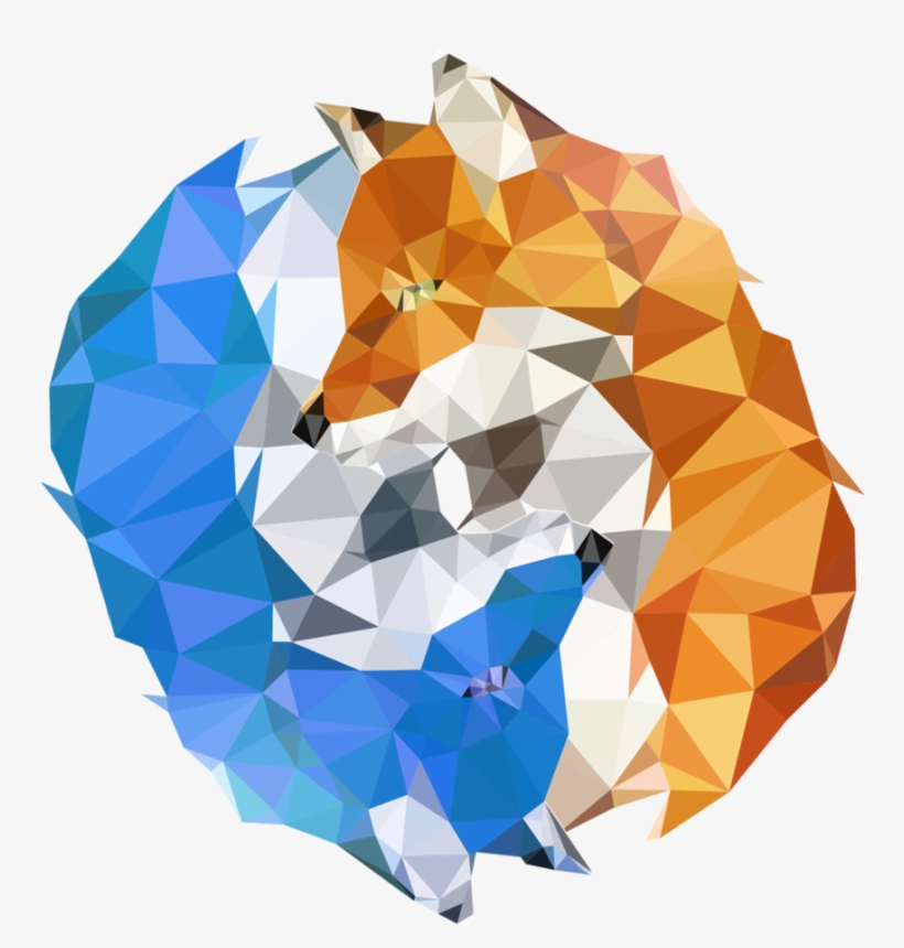 Fire And Ice Png Free Library - Cropped Regata Feminino Branco Raposa Geométrica, transparent png