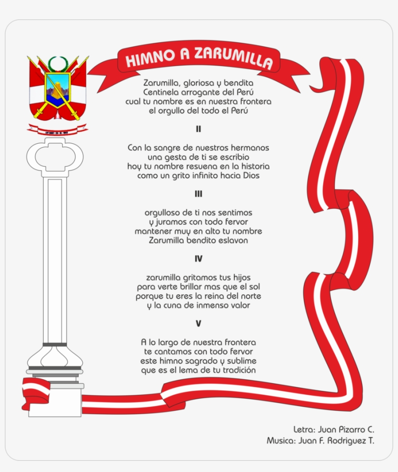 Himno Municipalidad Provincial De Zarumilla - Himno De Zarumilla Letra, transparent png