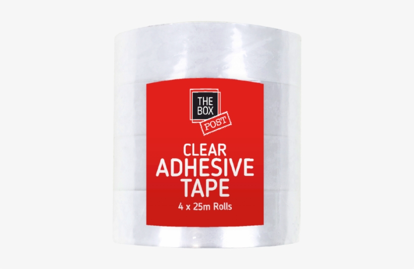 Clear Adhesive Tape 4 Pack - Adhesive Tape, transparent png