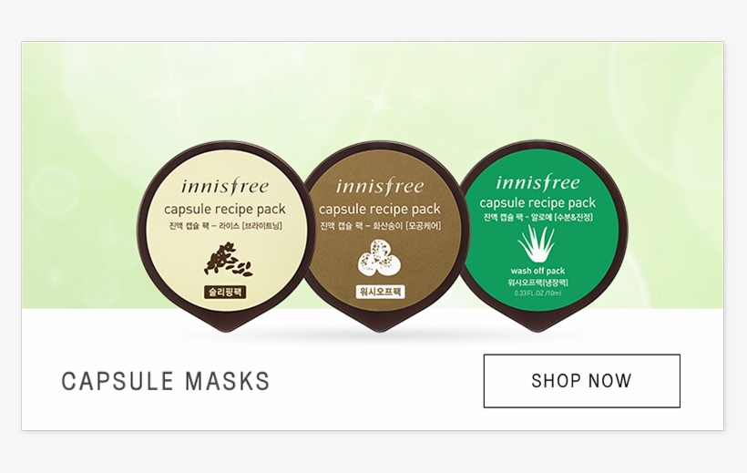 Capsule Mask Innisfree - Innisfree Capsule Recipe Pack (14 Types) Rice, transparent png