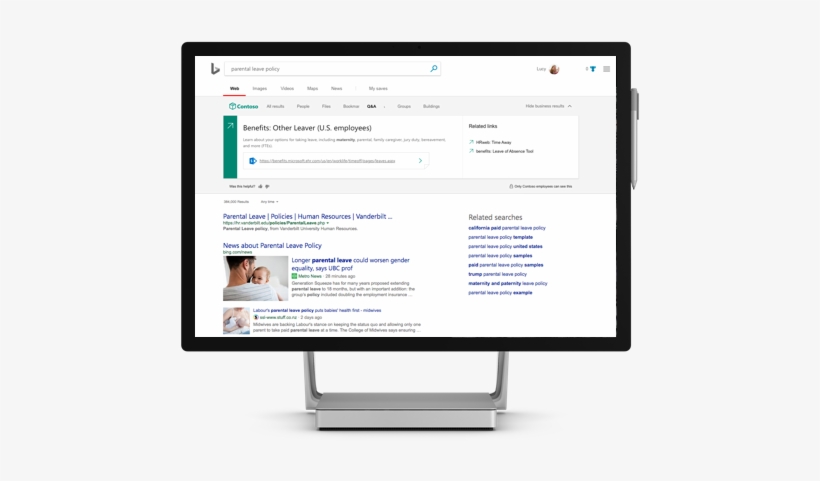How Work Results Appear On Bing - Bing, transparent png