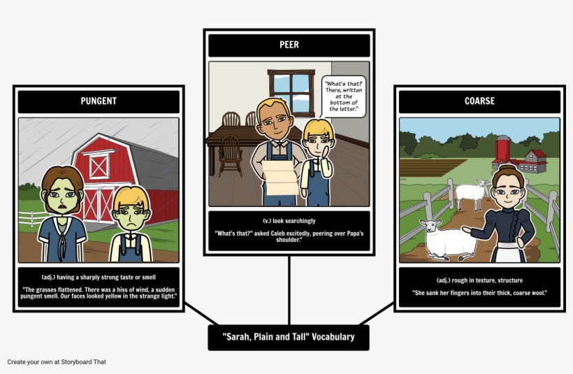 Sarah Plain And Tall Vocabulary - Sarah Plain And Tall Characters, transparent png