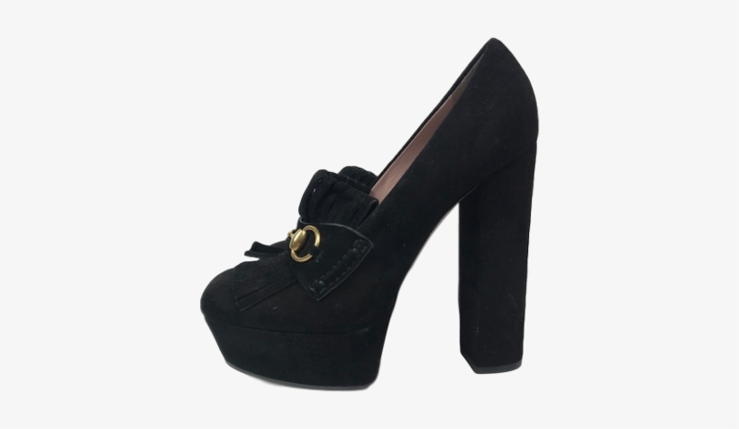 Gucci Tassel Pumps Black Suede - Casadei, transparent png