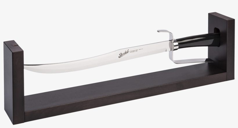 Superior Champagne Sabre - Berkel Champagne Saber, With Wooden Stand And Ebony, transparent png