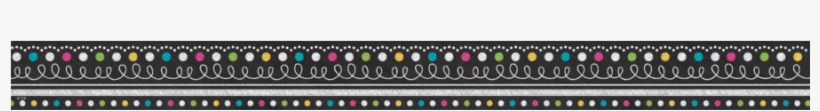 Chalkboard Brights Clingy Thingies Borders - Parallel, transparent png