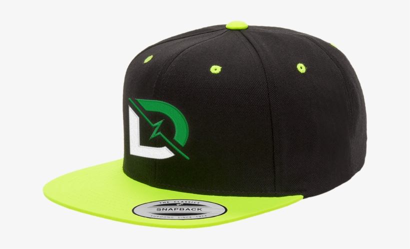 Drlupo Black & Neon Green Snapback Hat - 6089mt Classic Snapback Pro-style Wool Cap Ange), transparent png
