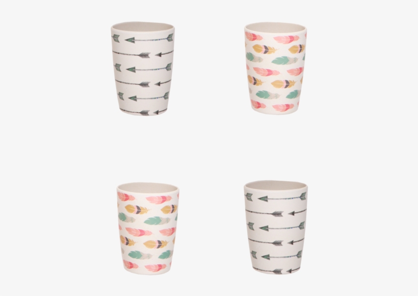 Bamboo 4 Pack Tumblers - Bamboo Dining Set - Dinner Of Dreams - Love