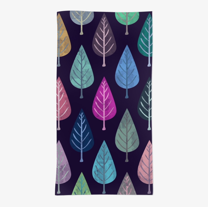 Toalha Watercolor Forest Pattern Ii De Creative Bdna - Watercolor Forest Pattern Iv Canvas Print - Small, transparent png