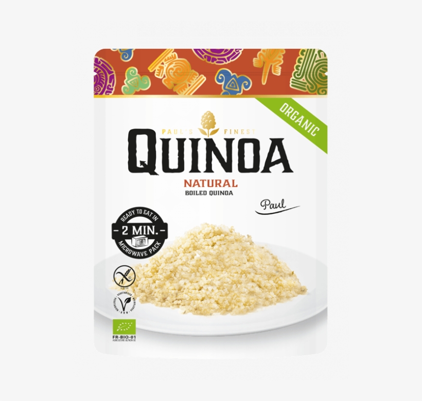 Paul's Quinoa Naturel Microwavable Pouch - Paul's Quinoa, transparent png