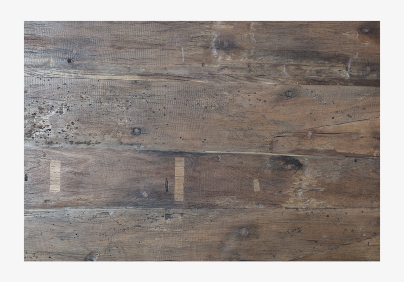 French Metal Base Dining Table - Plank, transparent png